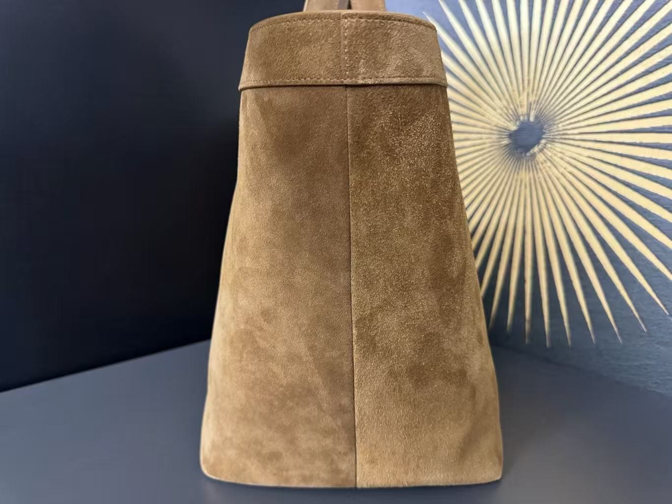 Saint Laurent Y tote in suede in Brown High