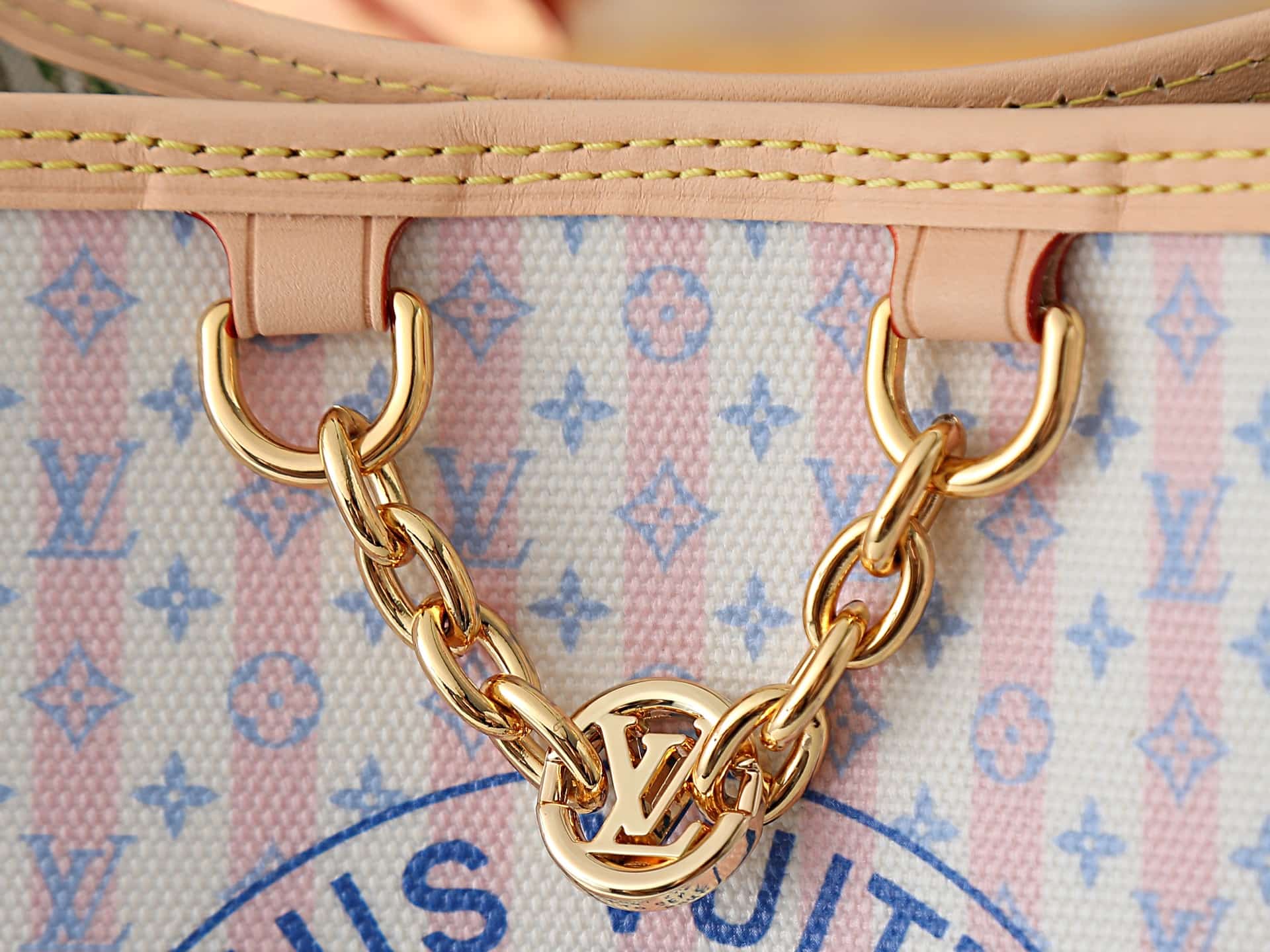 Louis Vuitton All In BB Blue Coated canvas M29115 High
