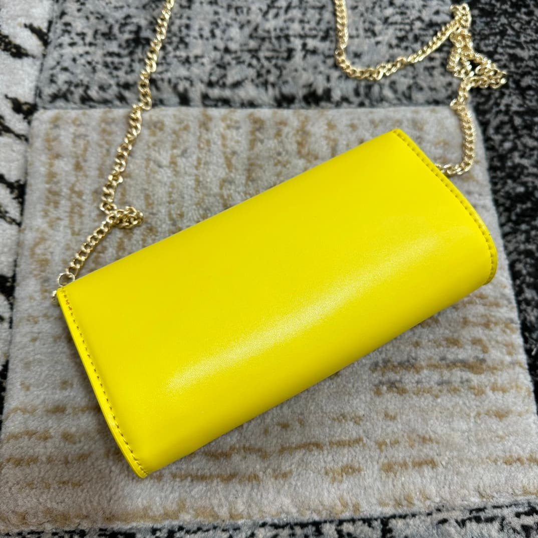 Christian Louboutin Loubi54 leather shoulder bag in yellow High