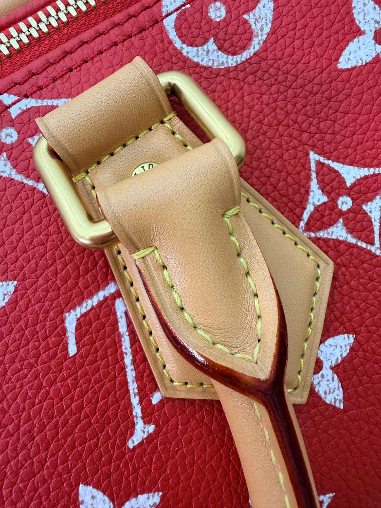 Louis Vuitton Speedy P9 Bandoulière 40 Red Soft calfskin M24420 TOP
