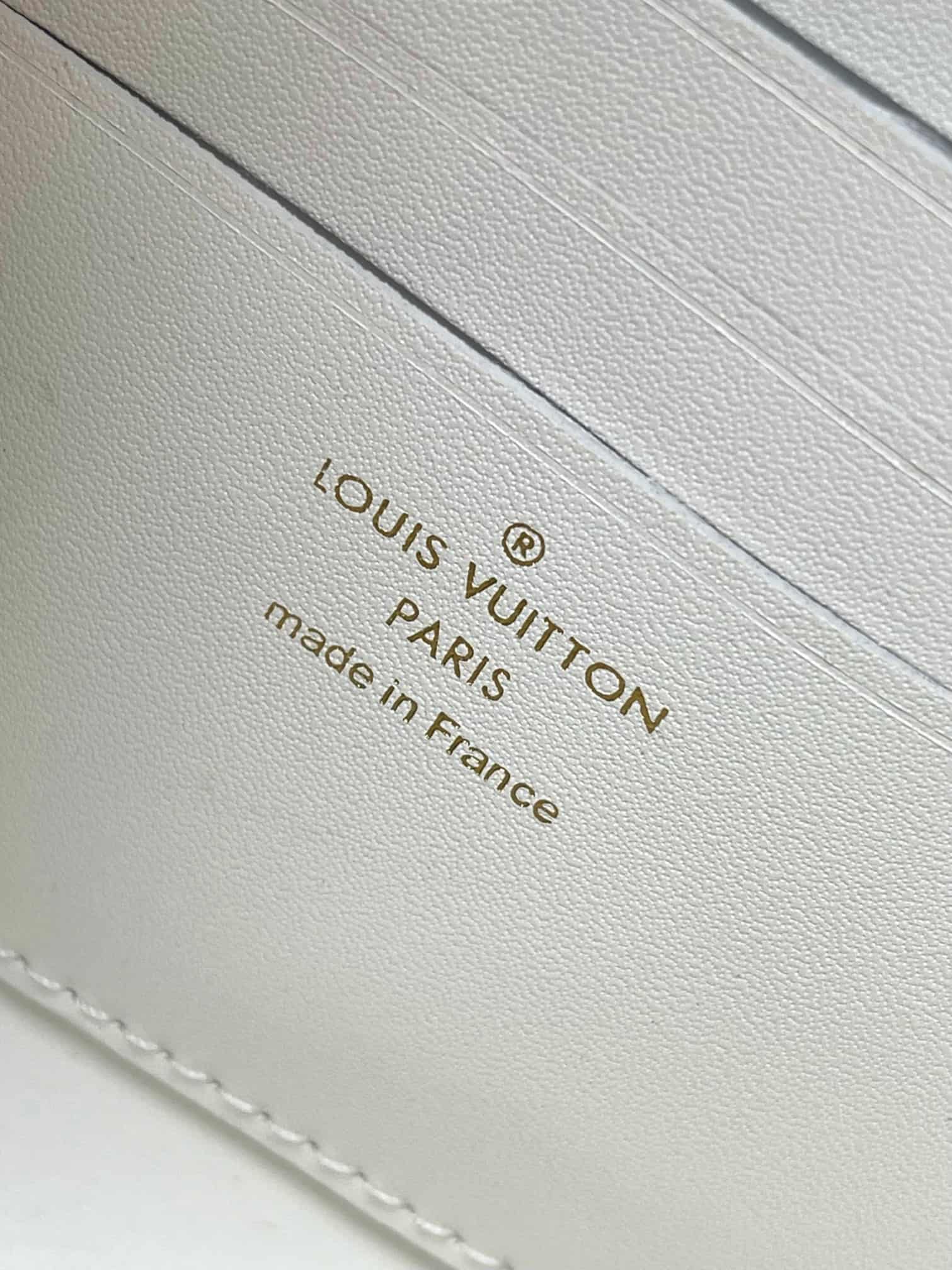 Louis Vuitton Wallet On Chain Capucines Calf Leather M12265 White Top