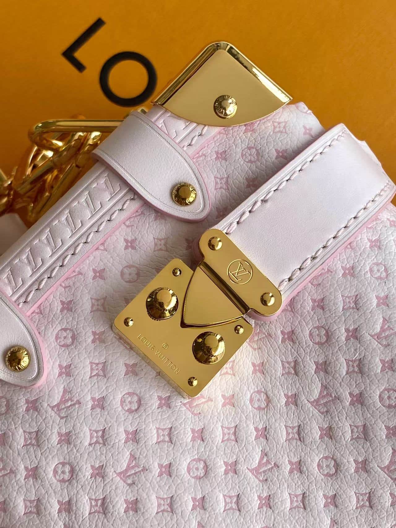Louis Vuitton Side Trunk PM Light Bliss Monogram Coated canvas M28566 High