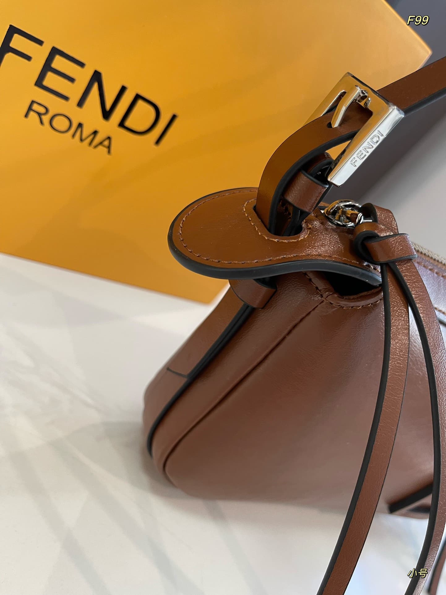 Simply Fendi Mini Brown leather bag