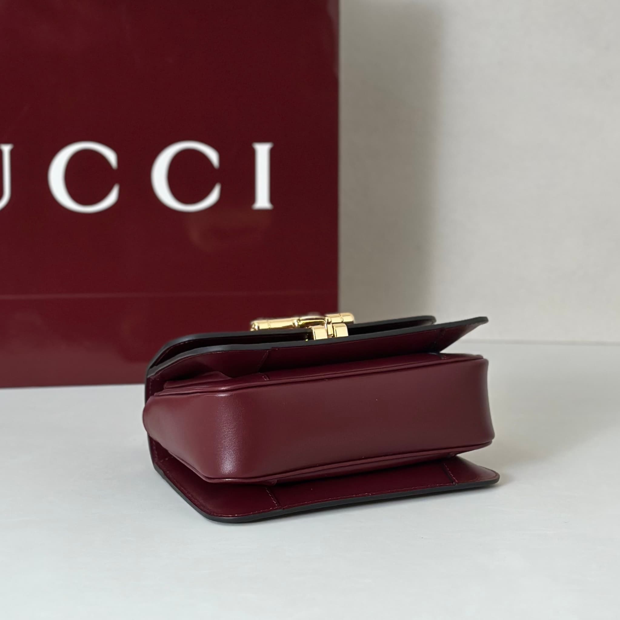 Gucci Siena small top handle bag 855536 Claret High