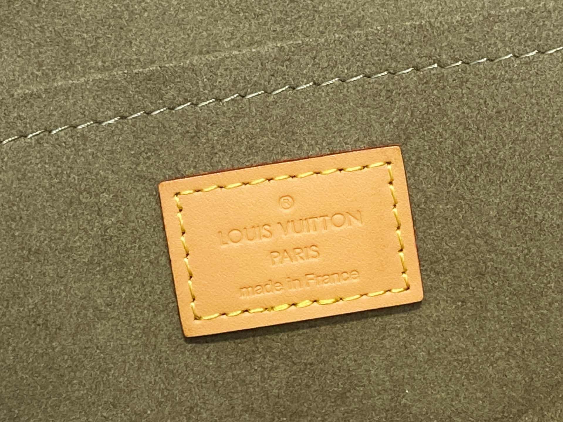 Louis Vuitton Monogram Khaki Denim Mini Pleaty Bag M95217 High