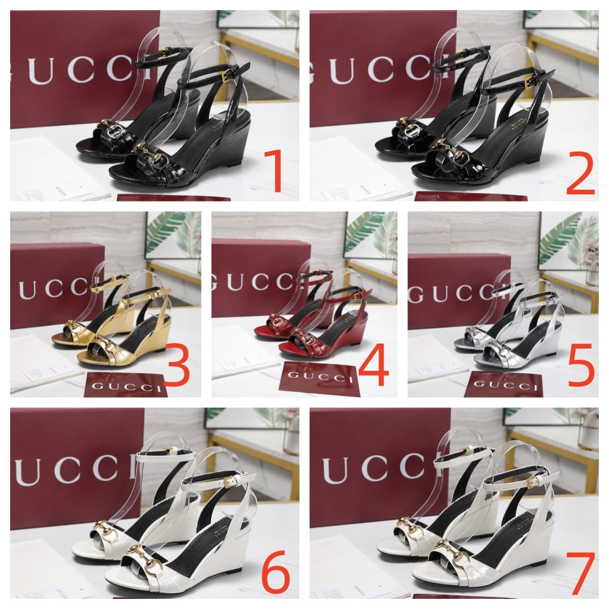 Gucci Donna 80 Wedge Sandals Women