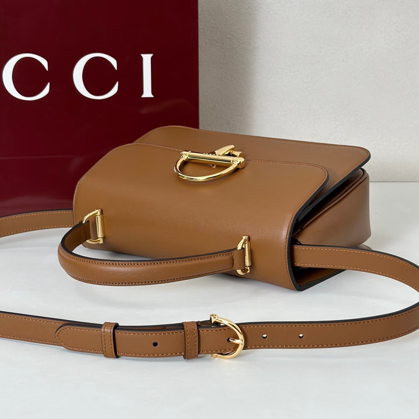 Gucci Siena medium top handle bag 855535 Brown High