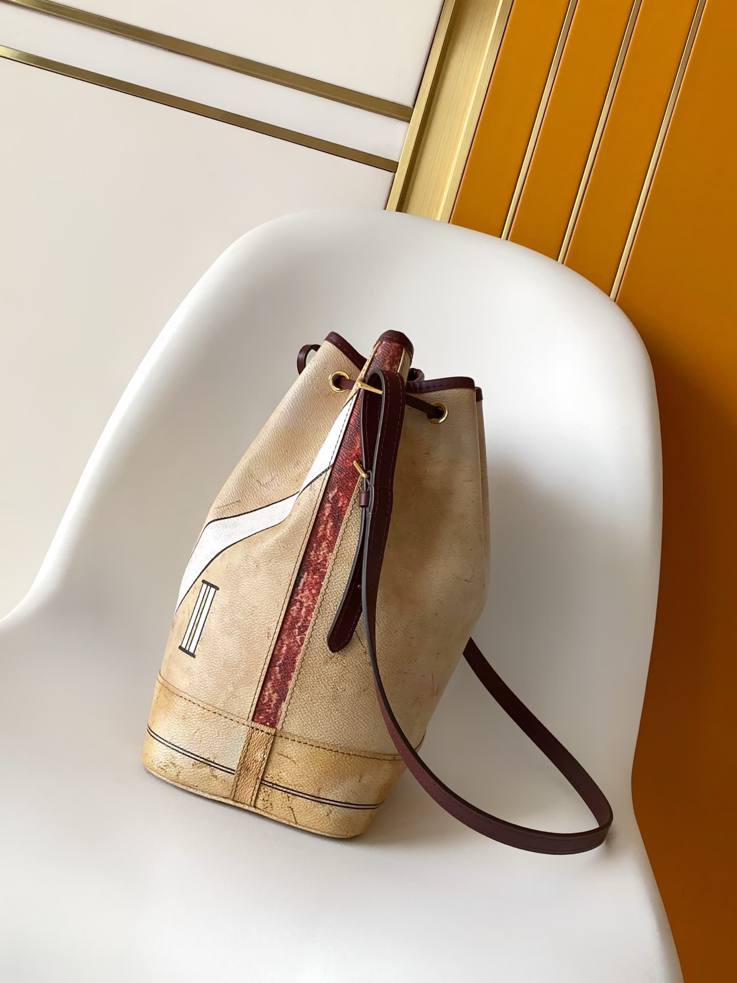 Louis Vuitton Noé Beige Coated canvas M28147 High