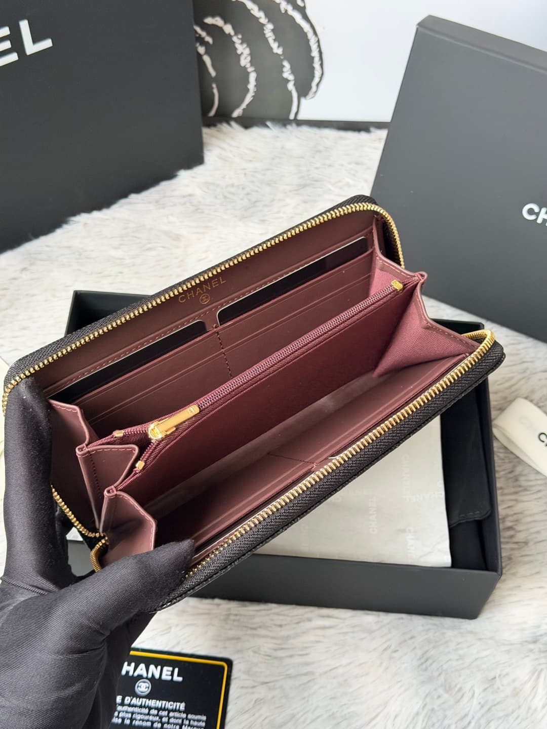 Chanel Classic Long Zipped Wallet A