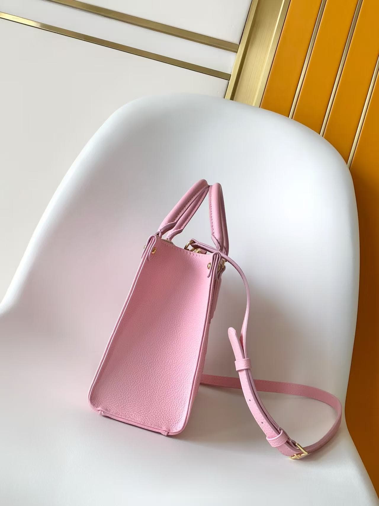 Louis Vuitton Onthego PM Light Bliss Couture Cowhide leather M28528 High