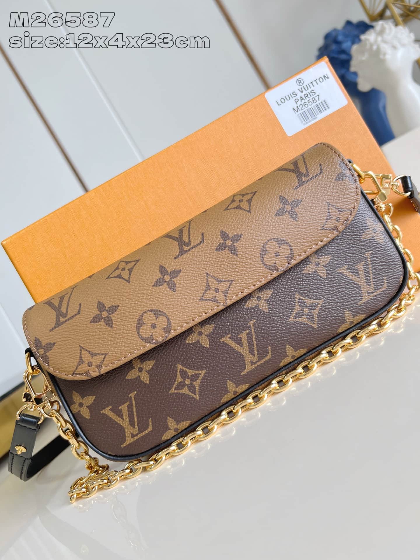 Louis Vuitton Wallet On Chain Ivy Monogram Reverse coated canvas M26587 High