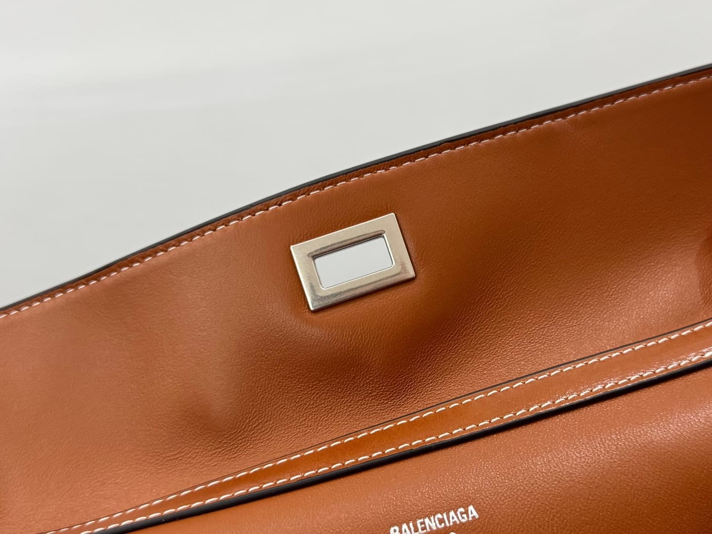 Balenciaga Rodeo Small Bag in Tan Leather With Silver-Tone Metal TOP