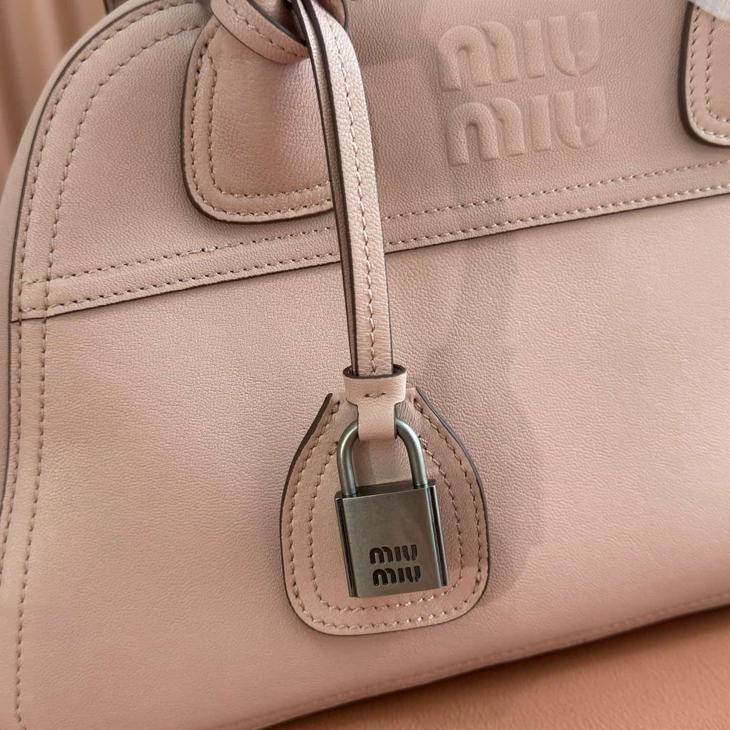 Miu Miu Vivant nappa leather bag Power Pink 5bb199 TOP