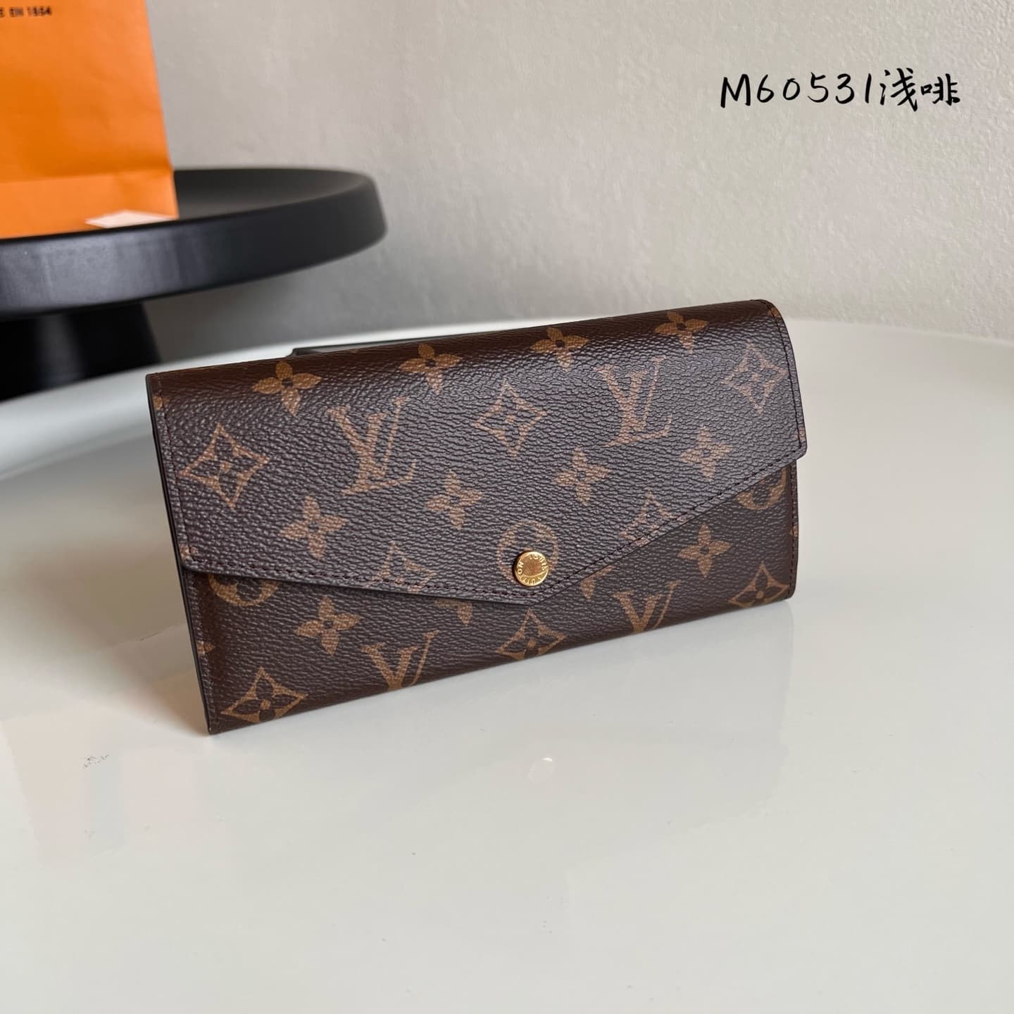 Louis Vuitton Sarah Wallet Brown Monogram coated canvas M60531 High