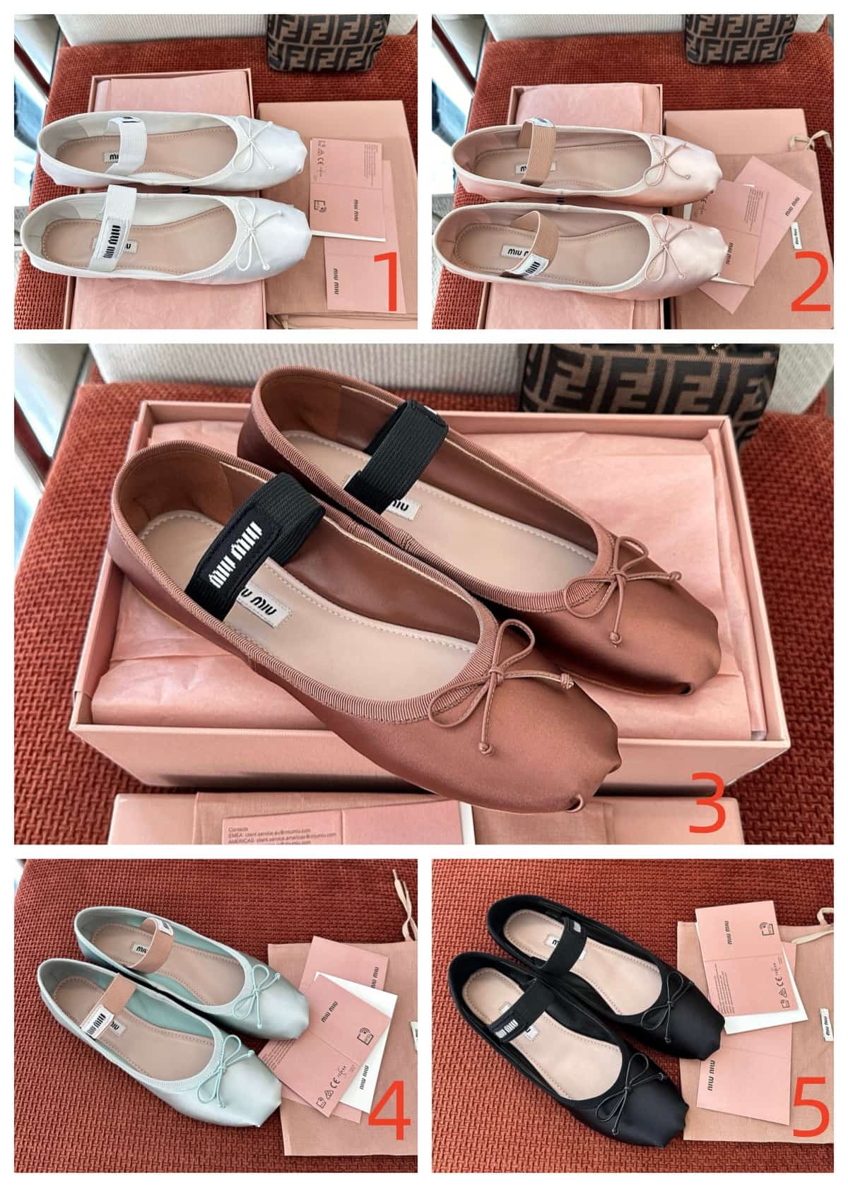 Miu Miu Ballet Flat Shoes Women