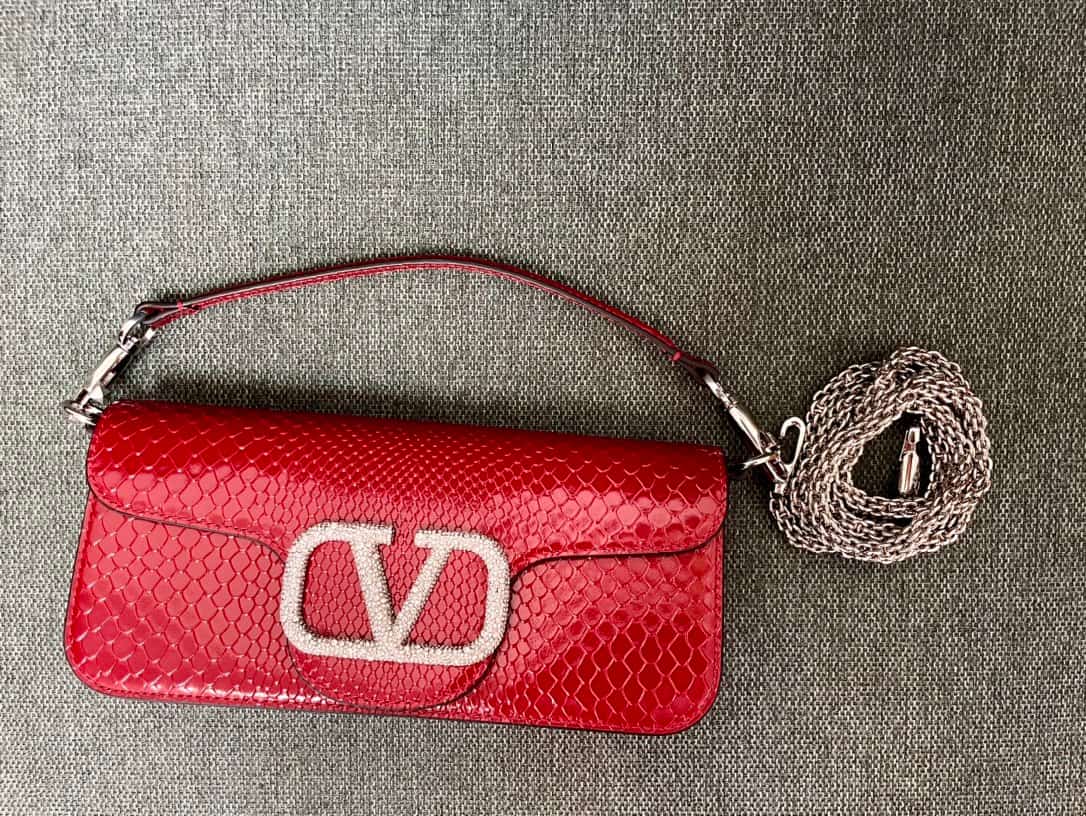Valentino Garavani MINILOC small shoulder bag 1133L Calfskin Red High