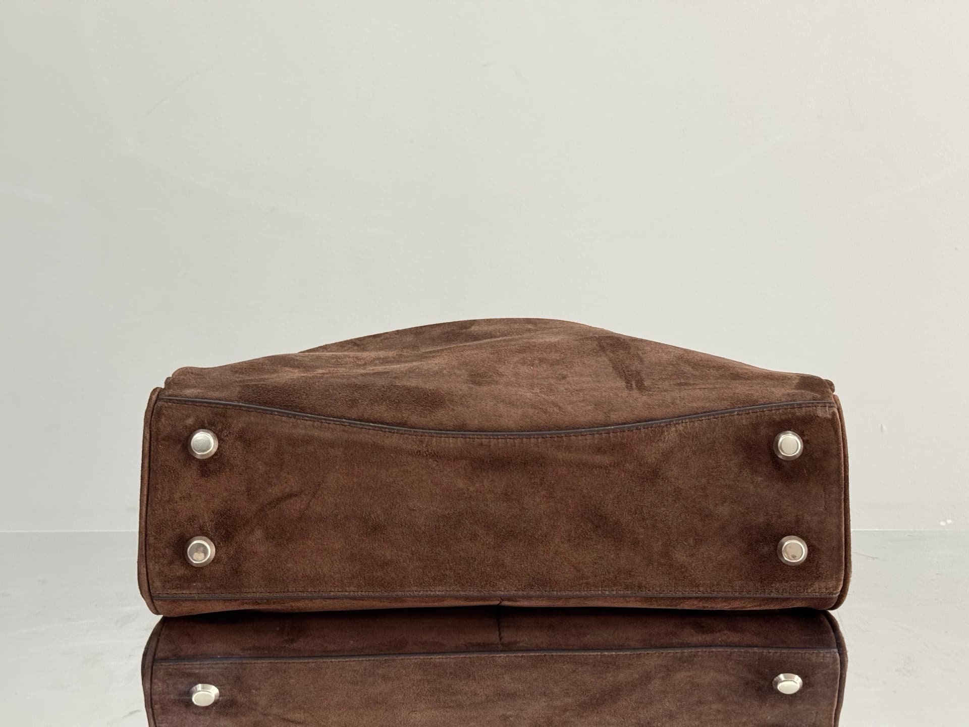 Balenciaga Rodeo Medium Bag in Light Espresso Waxed Suede Calfskin With Silver-Tone Metal TOP