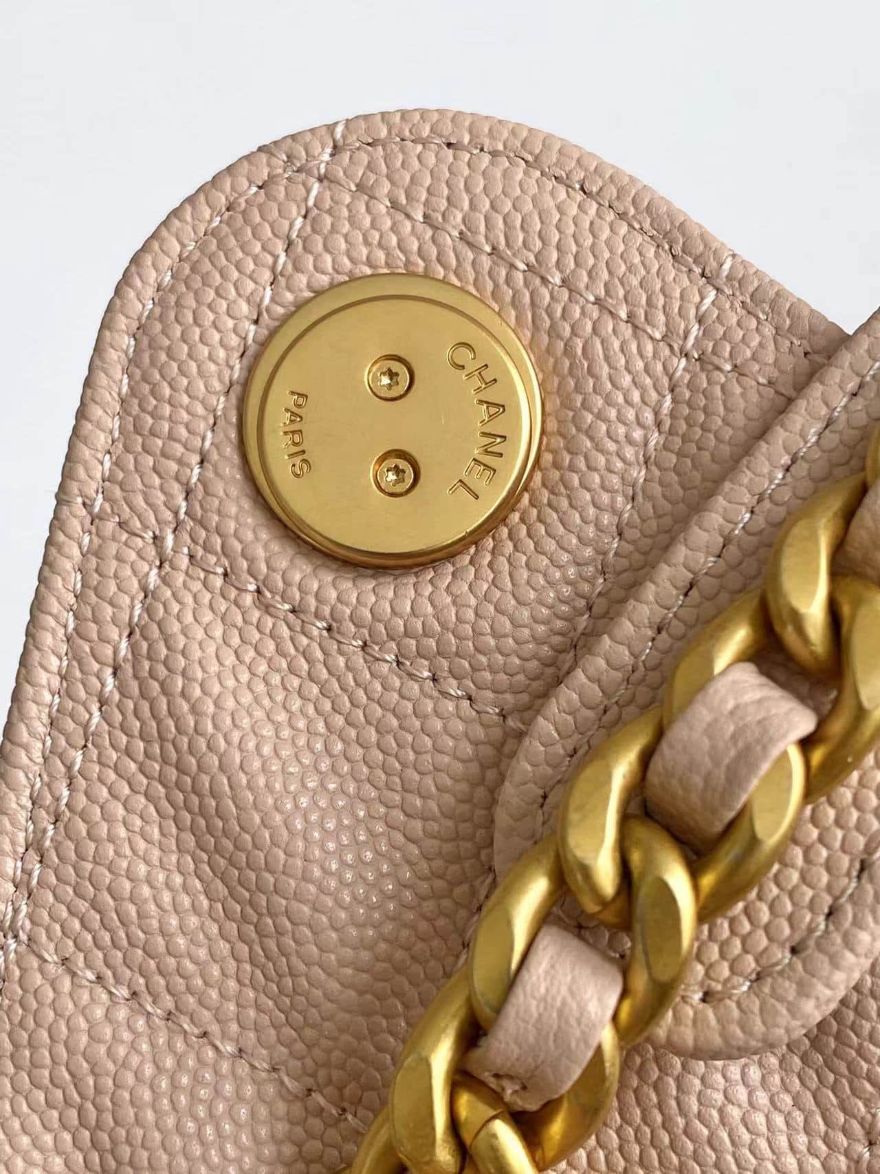 Chanel 25 Medium Hobo Medium handbag AS5311 Grained Calfskin & Gold-tone Metal Light Pink A