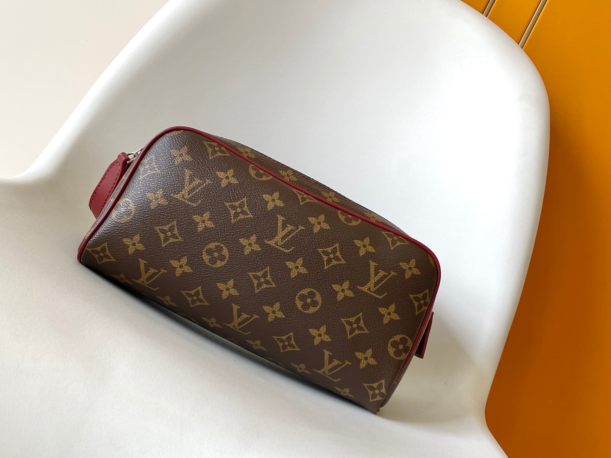 Louis Vuitton Dopp Kit Sari Red Monogram Macassar coated canvas M12640 High