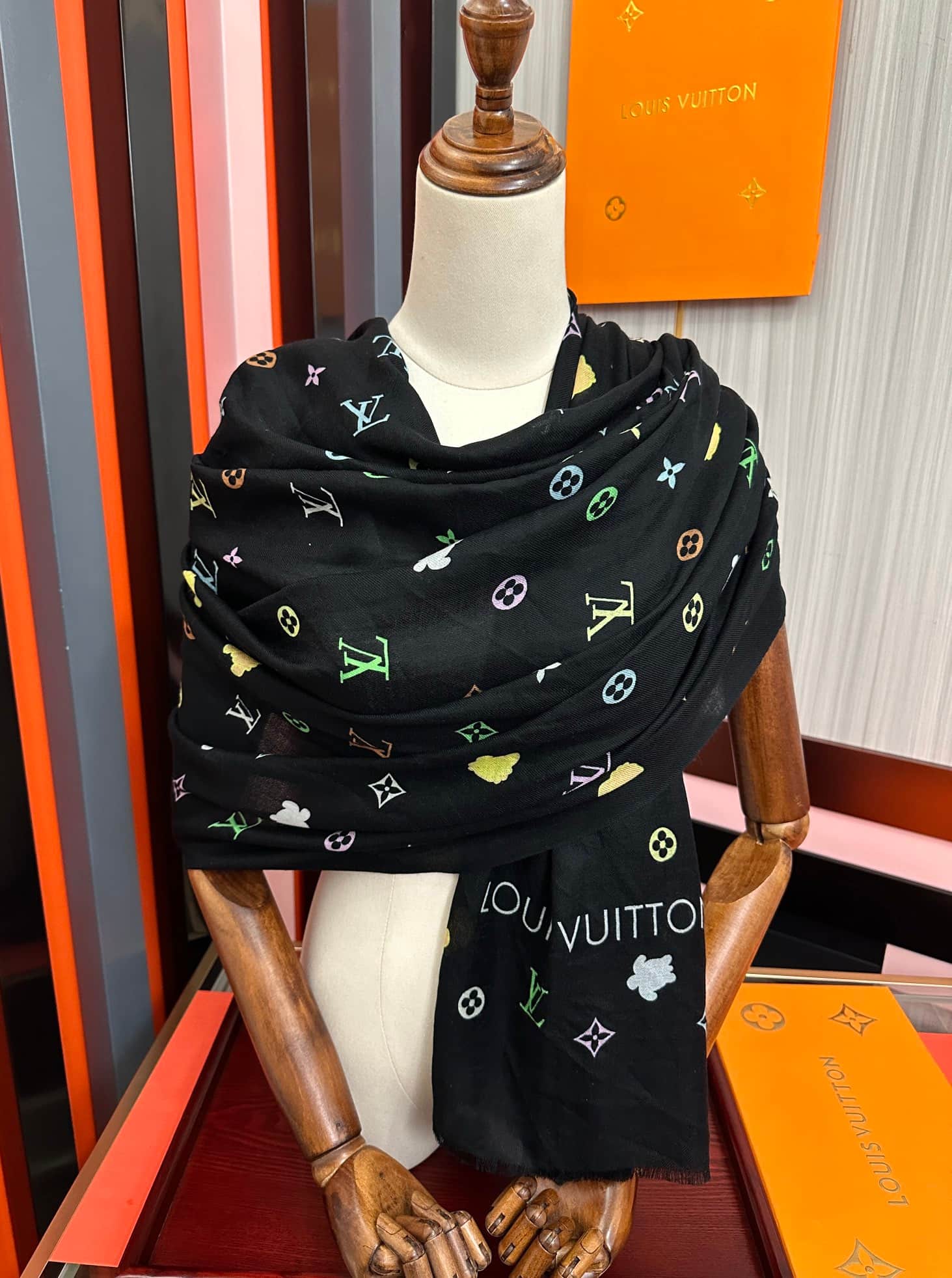 Louis Vuitton Takashi Murakami Multicolore Silk Scarves