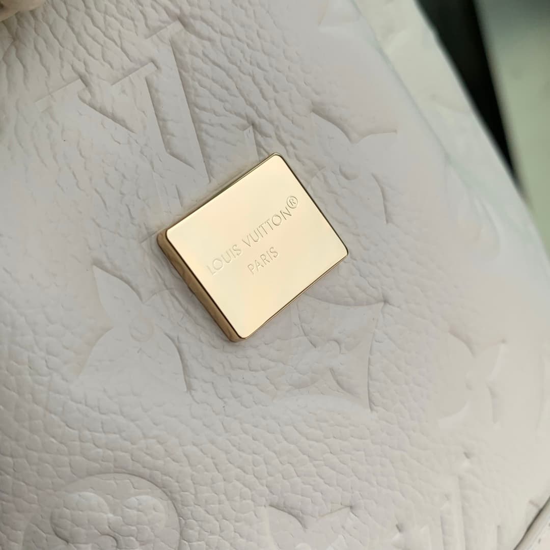 Louis Vuitton Nano Noé Backpack Monogram Empreinte Leather M25819 Cream High