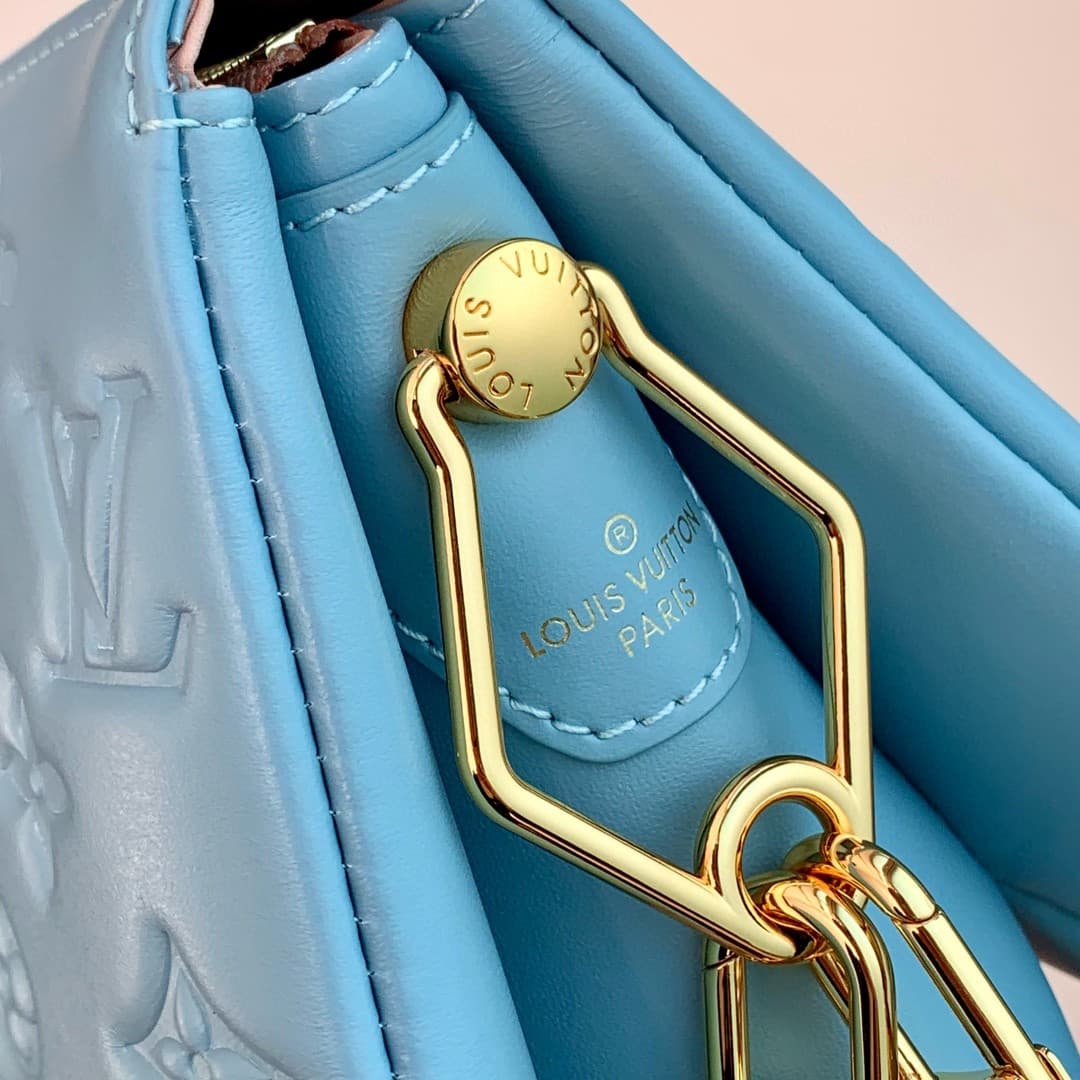 Louis Vuitton Coussin BB Monogram embossed puffy lambskin M24338 Sky Blue High