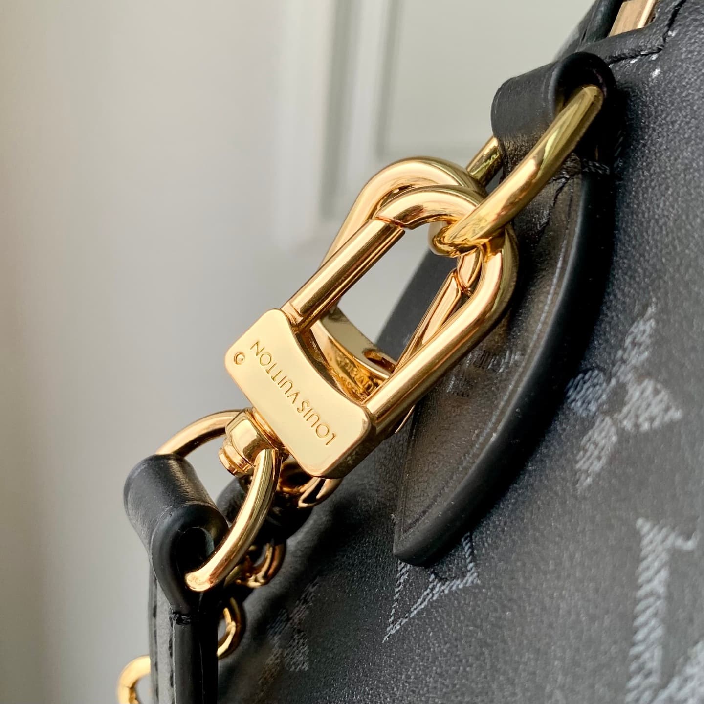 Louis Vuitton Speedy Bandoulière 20 Boldly Black Calfskin leather M3A079 High