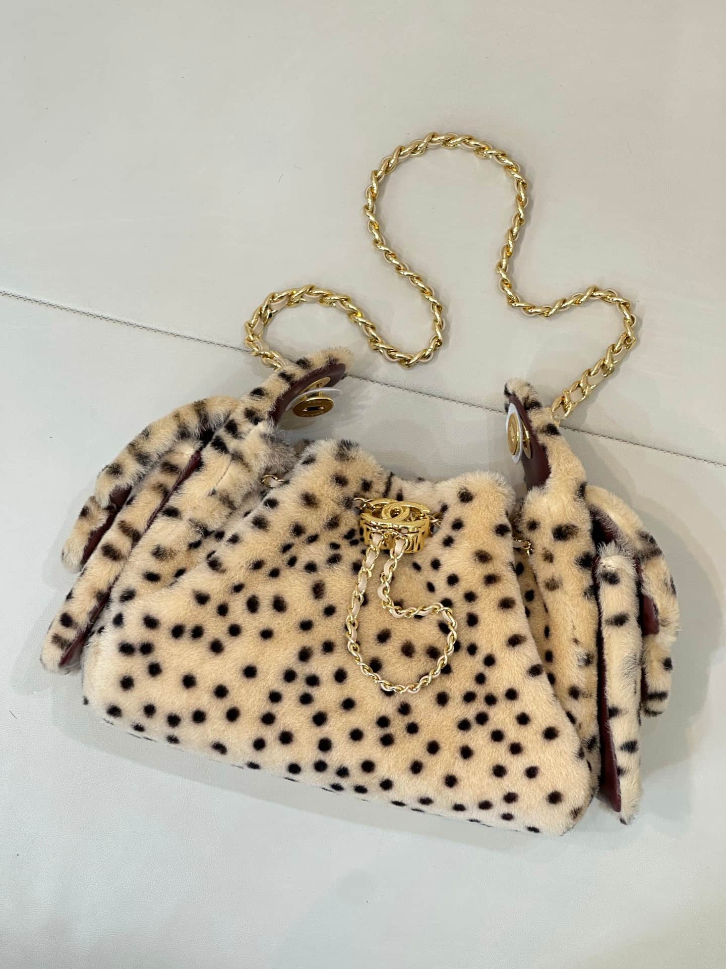 Chanel 25 Mini Hobo handbag AS5631 Lambskin & Gold-Tone Metal Light Beige & Black TOP