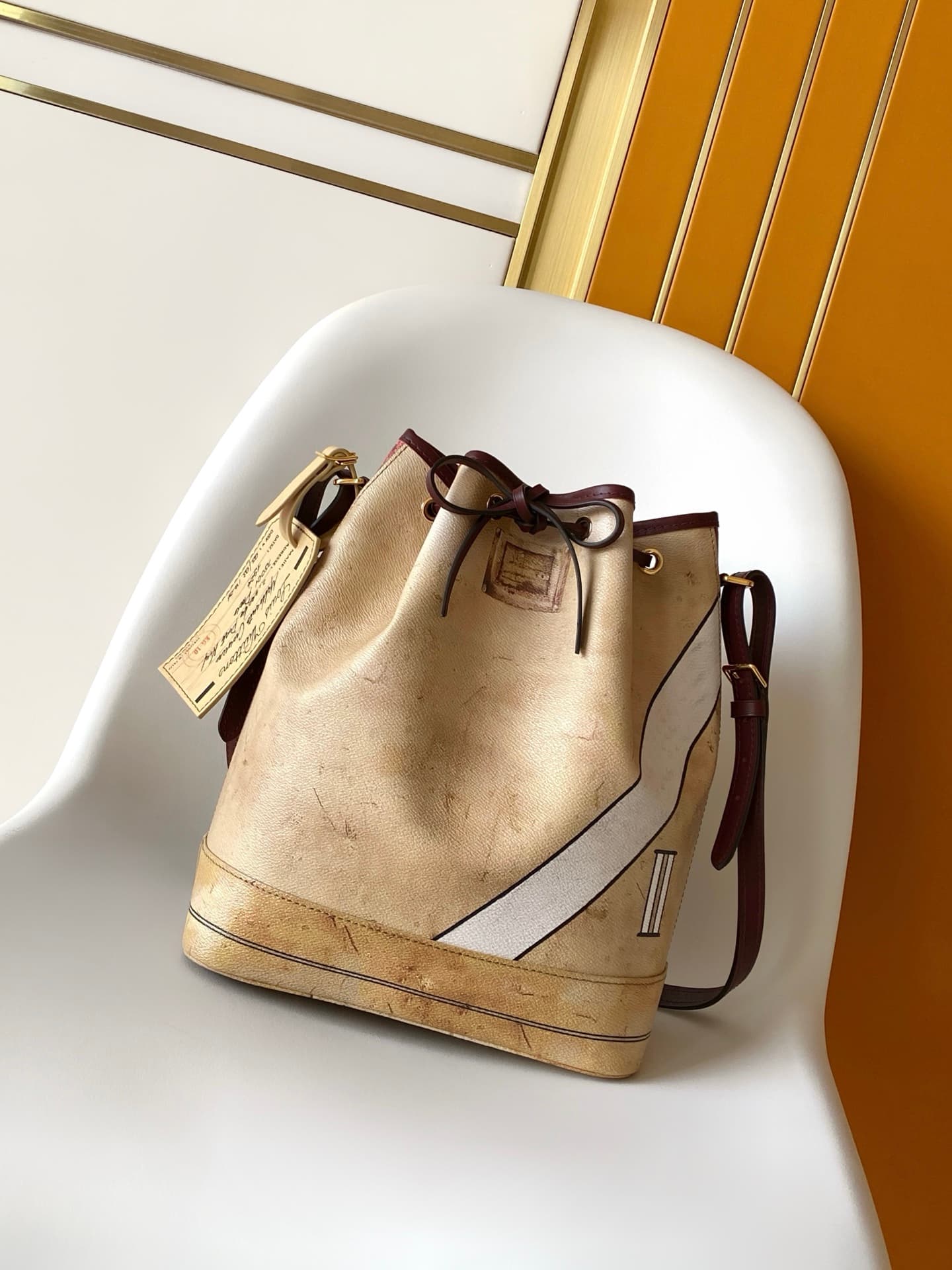 Louis Vuitton Noé Beige Coated canvas M28147 High