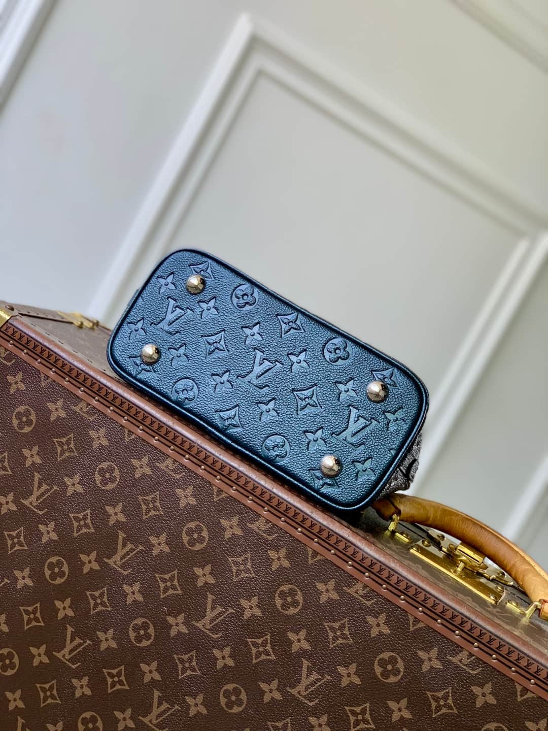 Louis Vuitton Alma BB bag Monogram Empreinte M26686 Shimmery Ink High