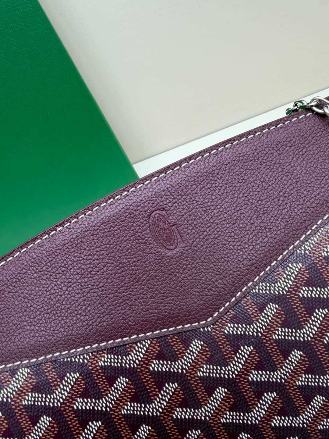 Goyard Rouette Structure bag in Brugandy Goyardine Canvas High