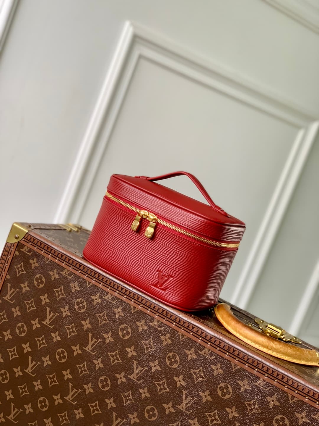 Louis Vuitton Nice Mini Epi grained leather Rouge M15191 Monogram Red High