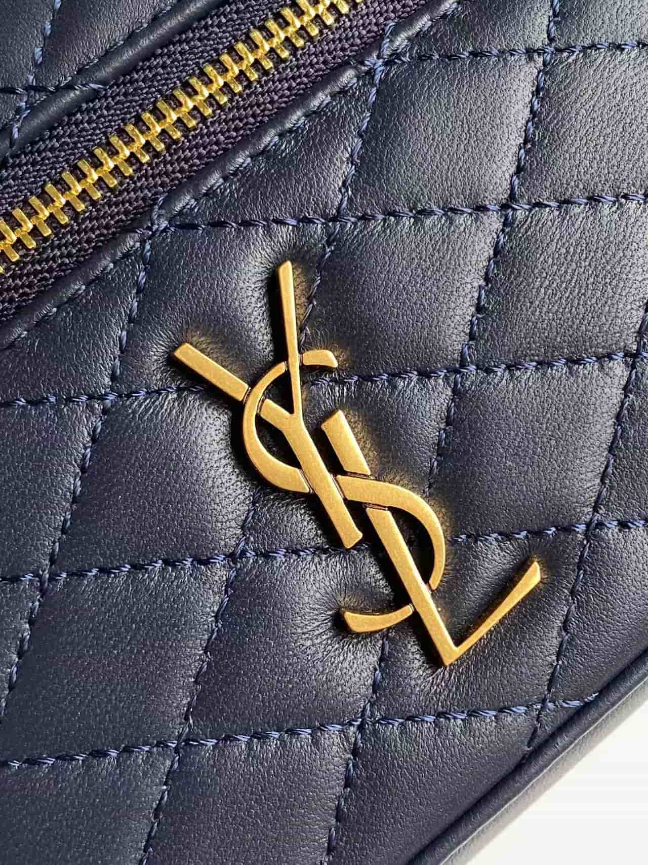 GABY VANITY BAG LAMBSKIN Navy Blue High