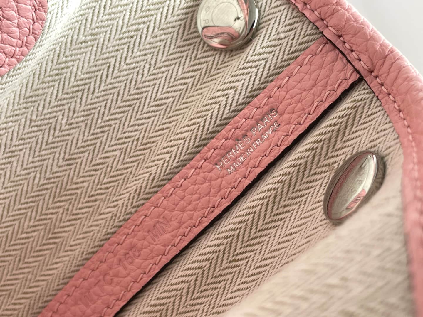 Hermes Garden Party 23 bag in Pink Togo Leather WAX High