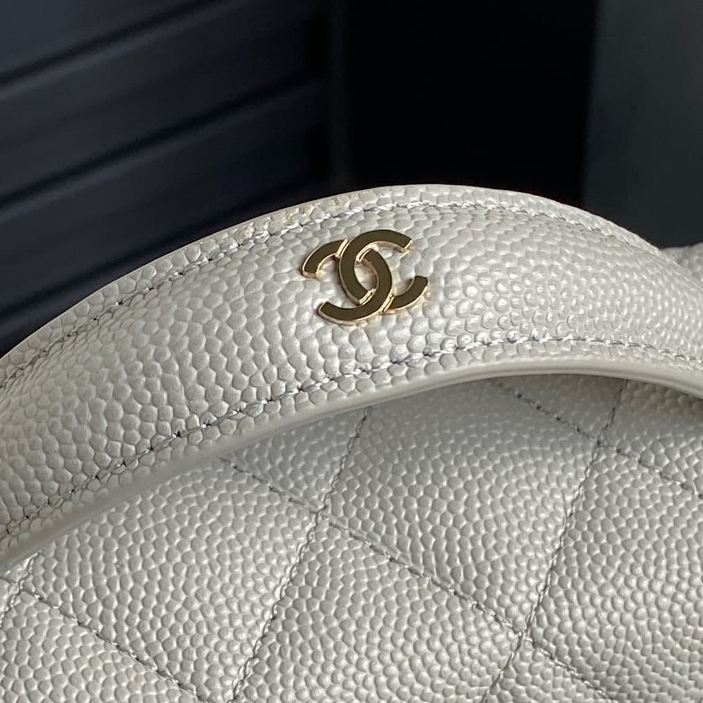 Chanel VANITY WITH CHAIN AP4407 Grained Calfskin & Gold-Tone Metal Grey High