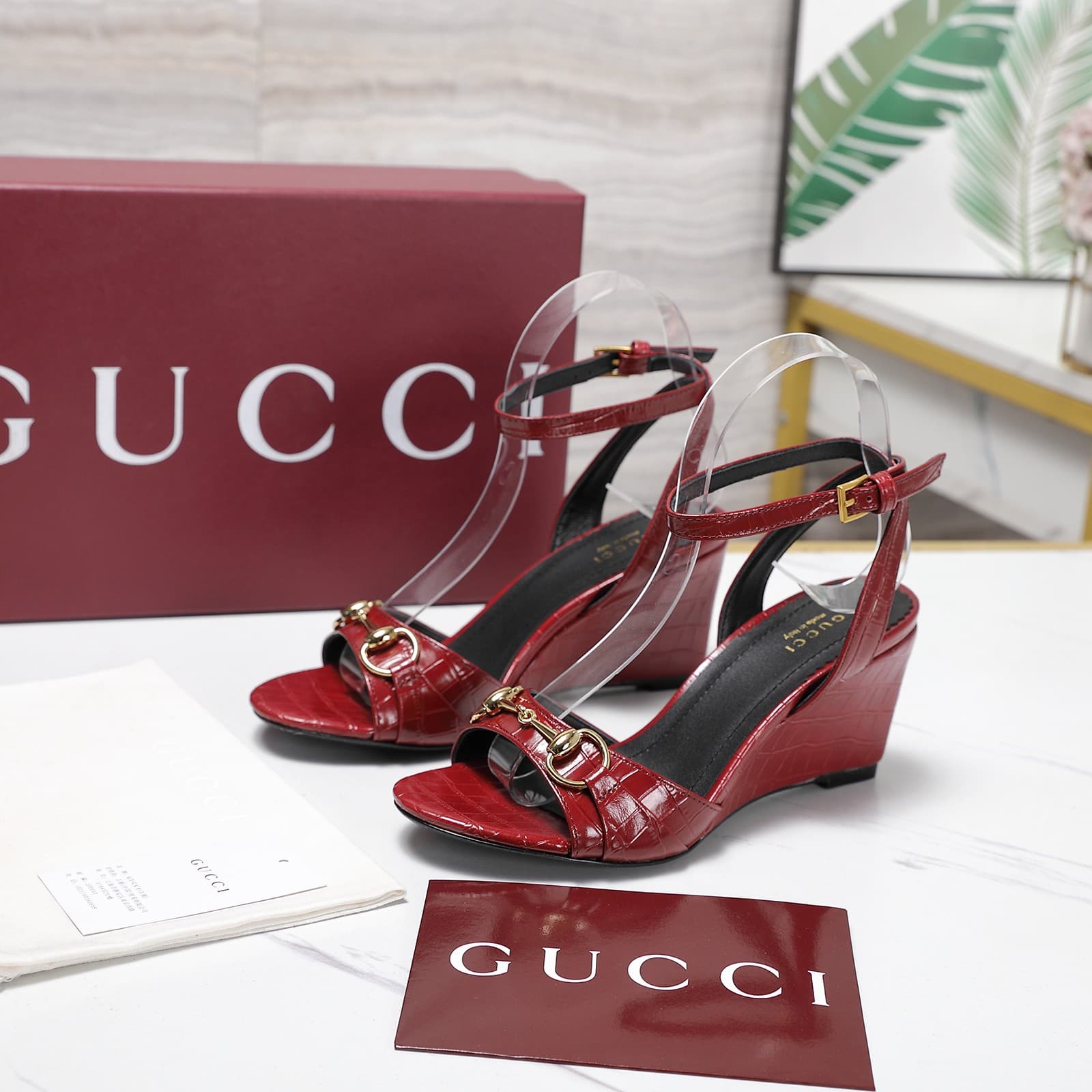 Gucci Donna 80 Wedge Sandals Women
