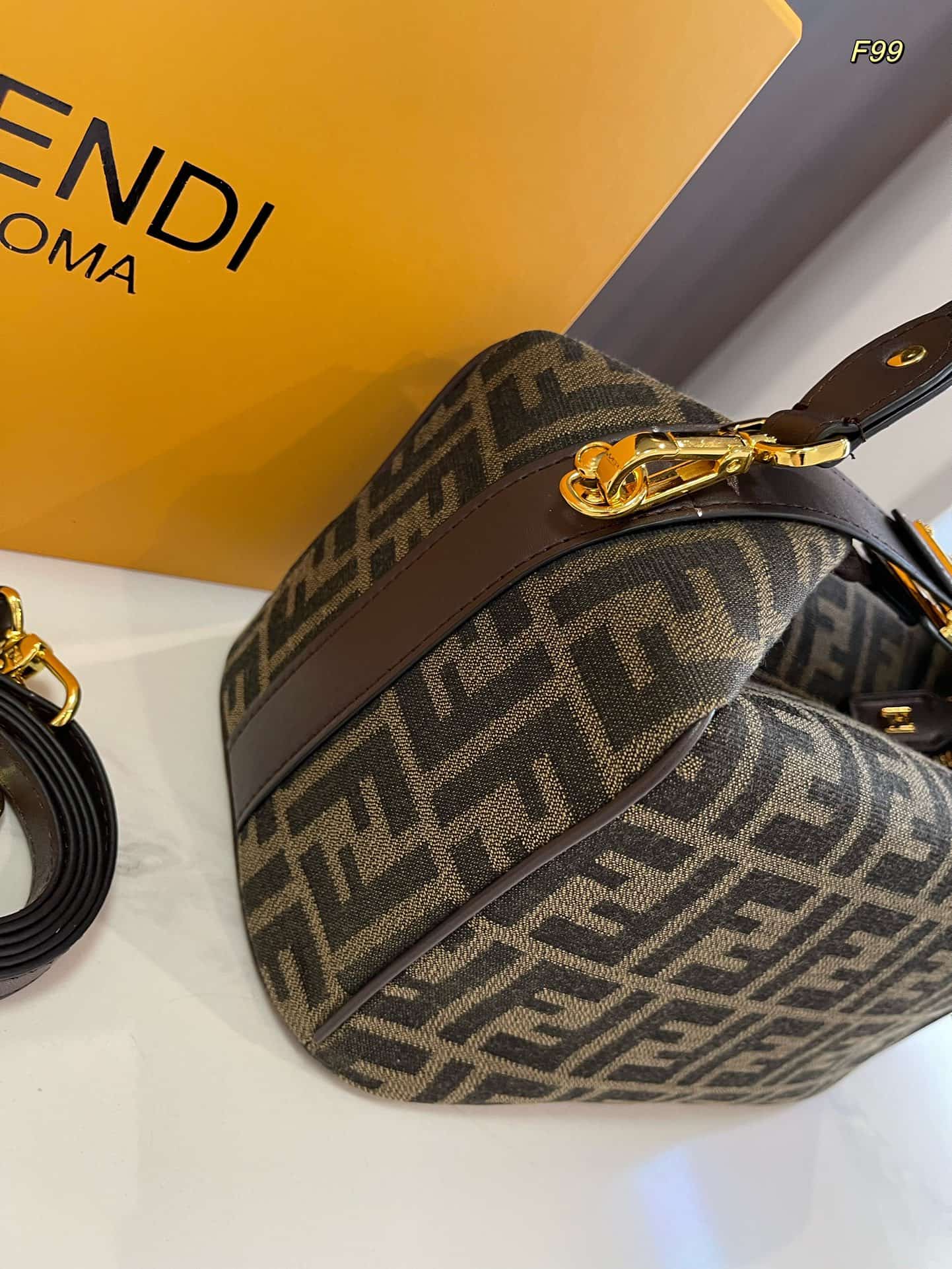 Fendi Zucca Small Shoulder Bag