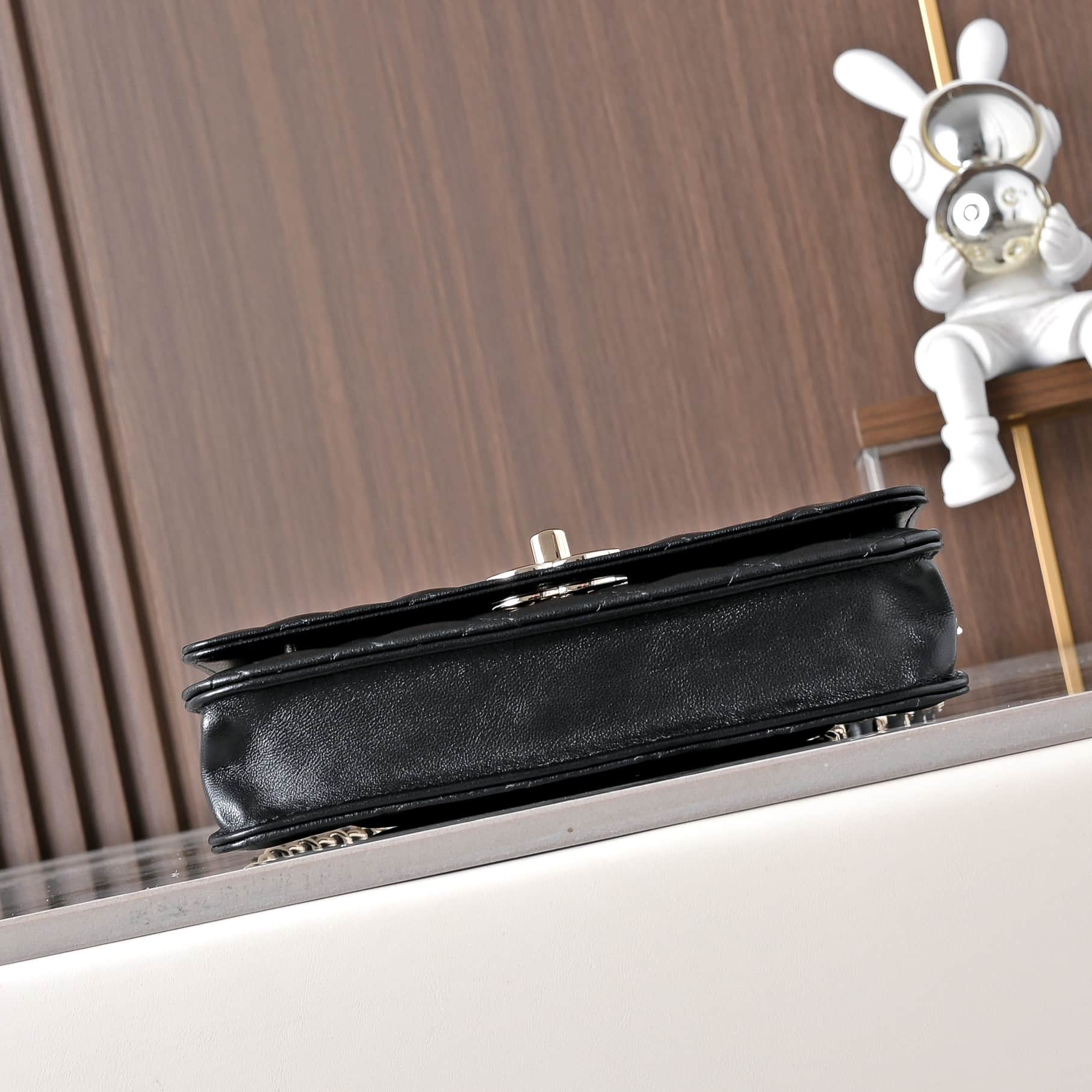 Chanel Wallet on Chain Quilted Leather & Gold-Tone Metal Black AP3938 High
