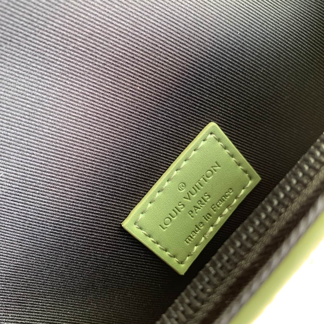 Louis Vuitton Steamer Wearable Wallet in Damoflage green coated canvas M83172 High