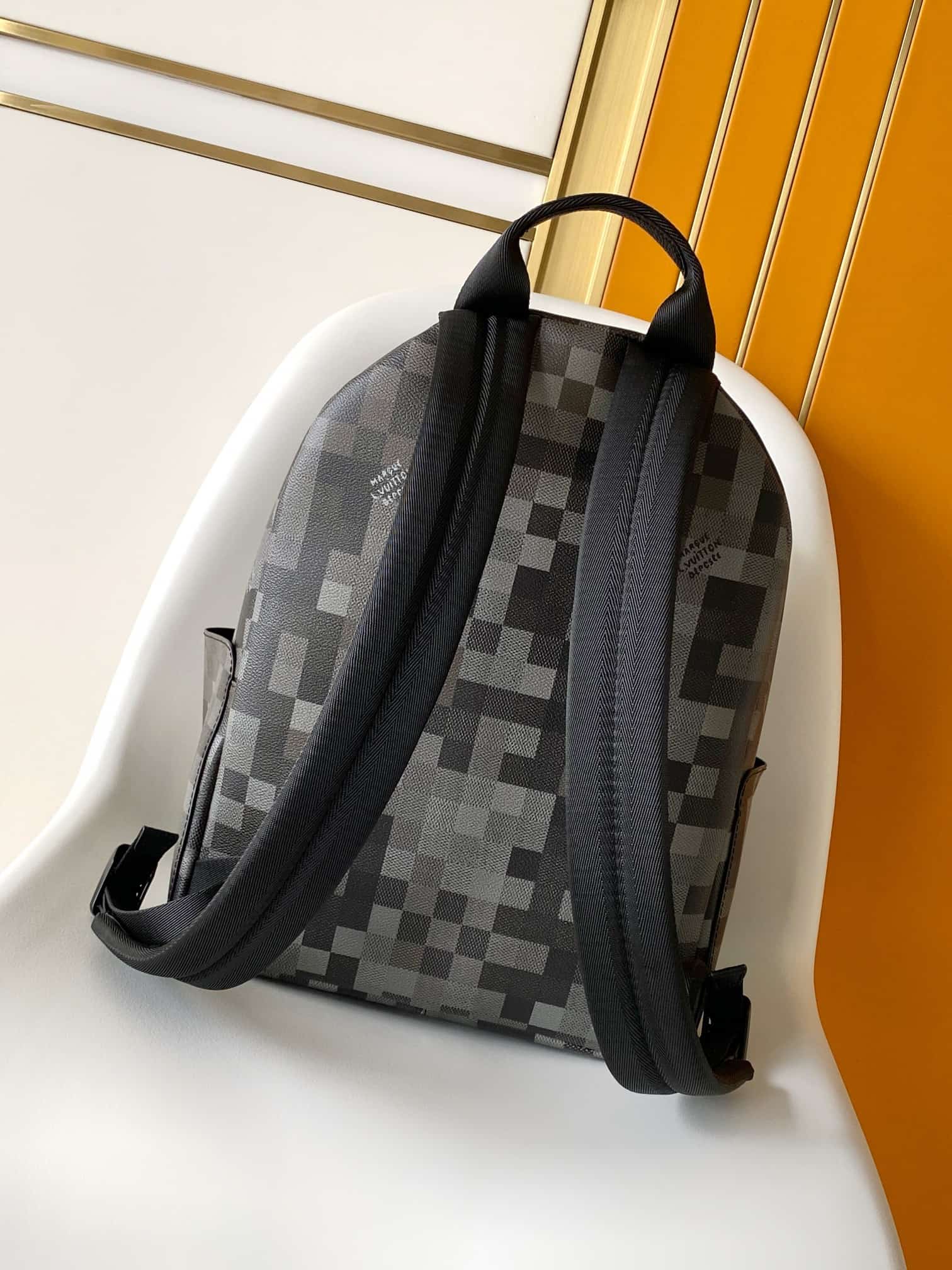 Louis Vuitton Discovery Backpack PM Black Damouflage coated canvas M28789 High