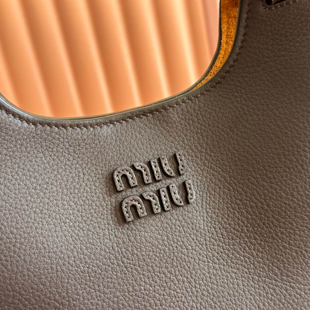 Miu Miu Black Hammered Leather Shoulder Bag 5ba304 High