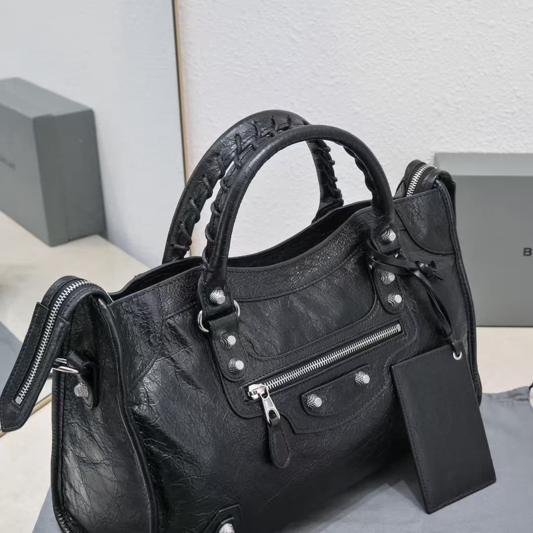Balenciaga Women's Le City First Bag in Black High