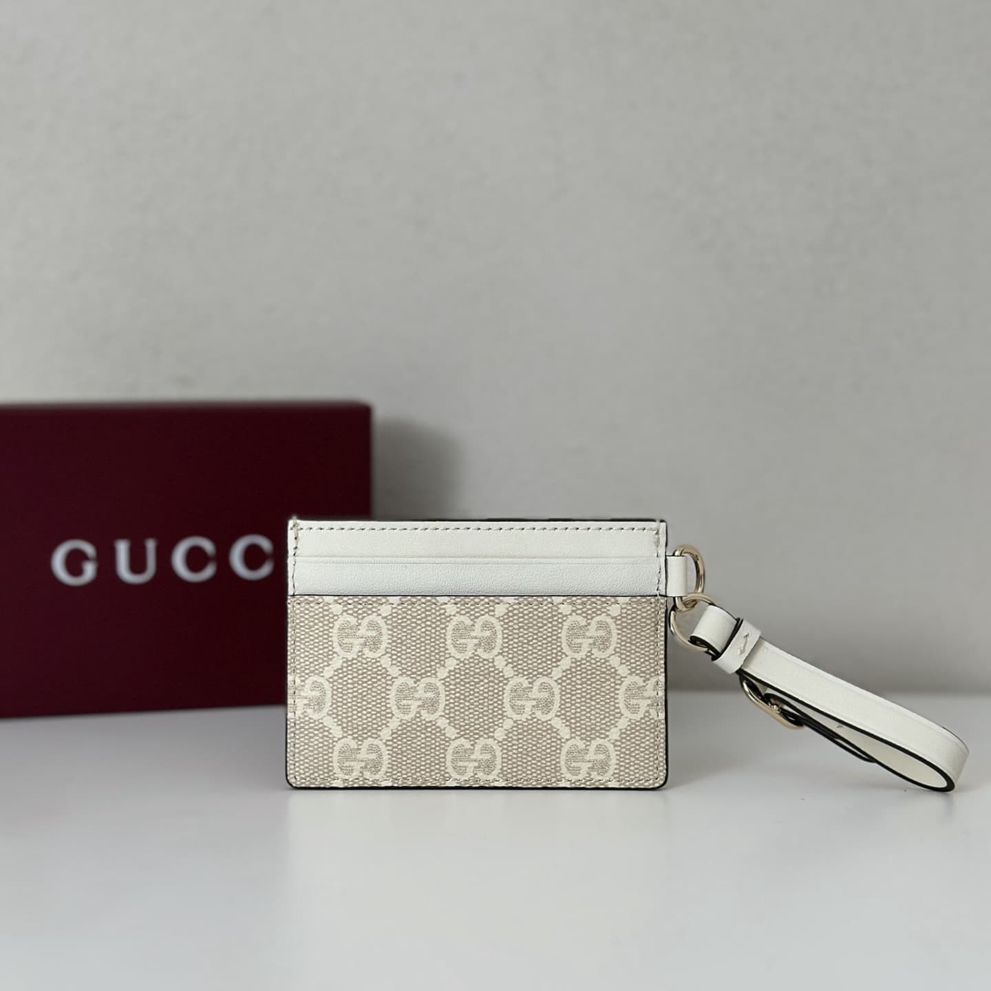 GG Emblem card case with strap 819121 High