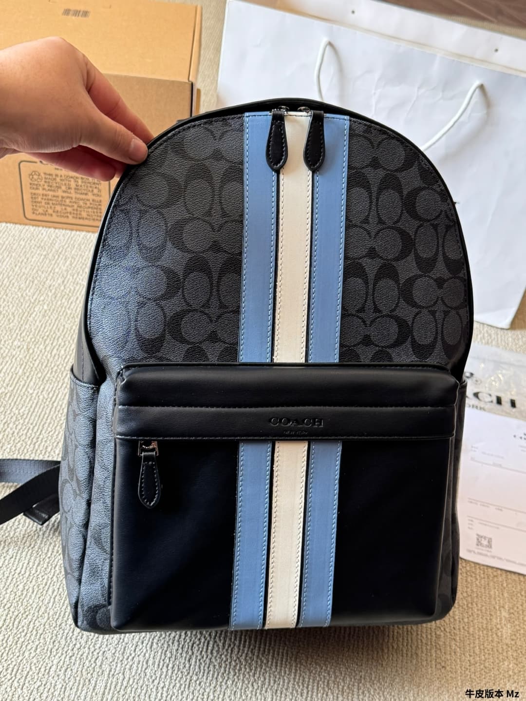 Coach West Backpack In Signature Canvas