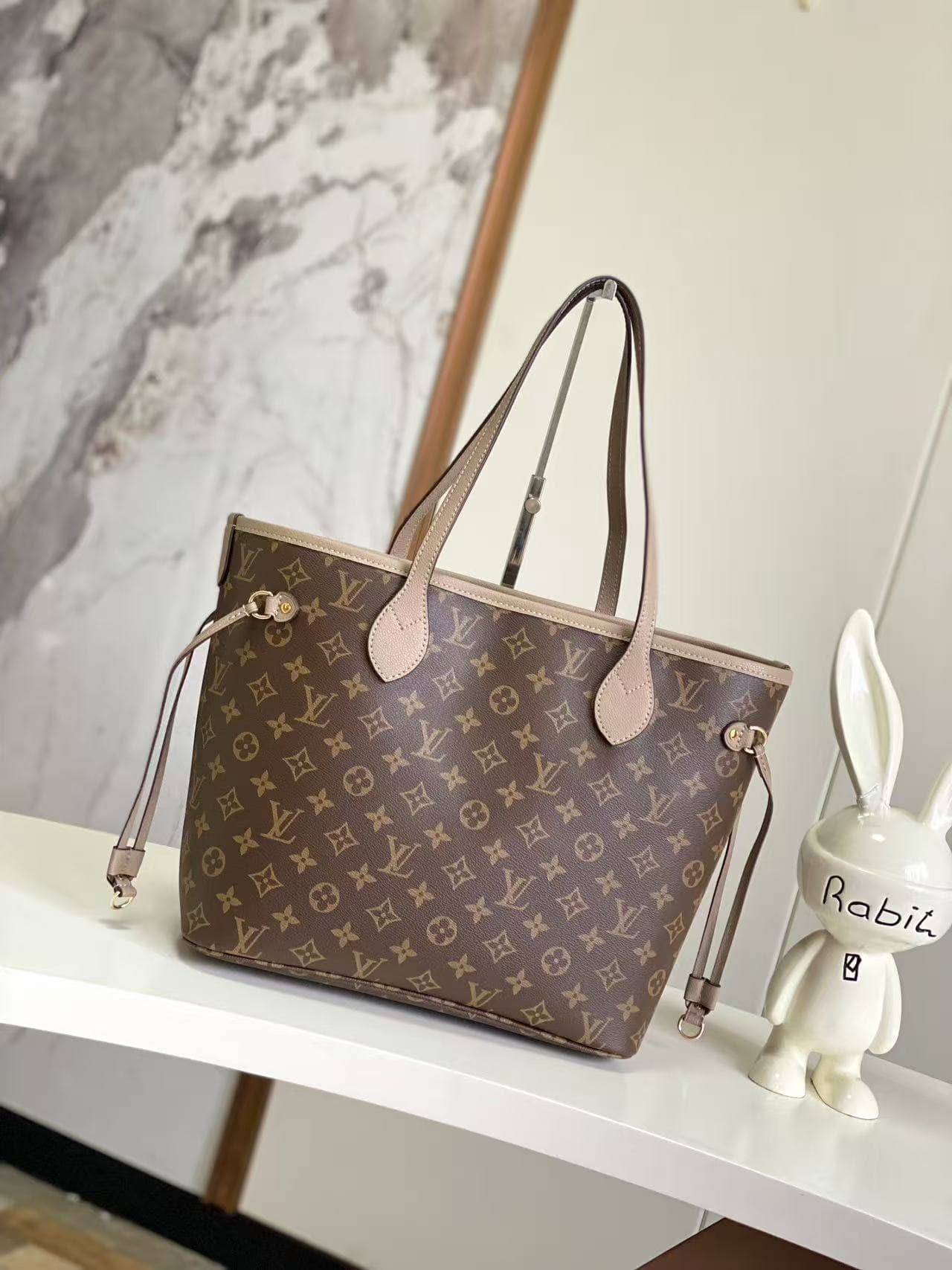 Louis Vuitton Neverfull Inside Out MM Monogram/Smoke Coated canvas M25664 High