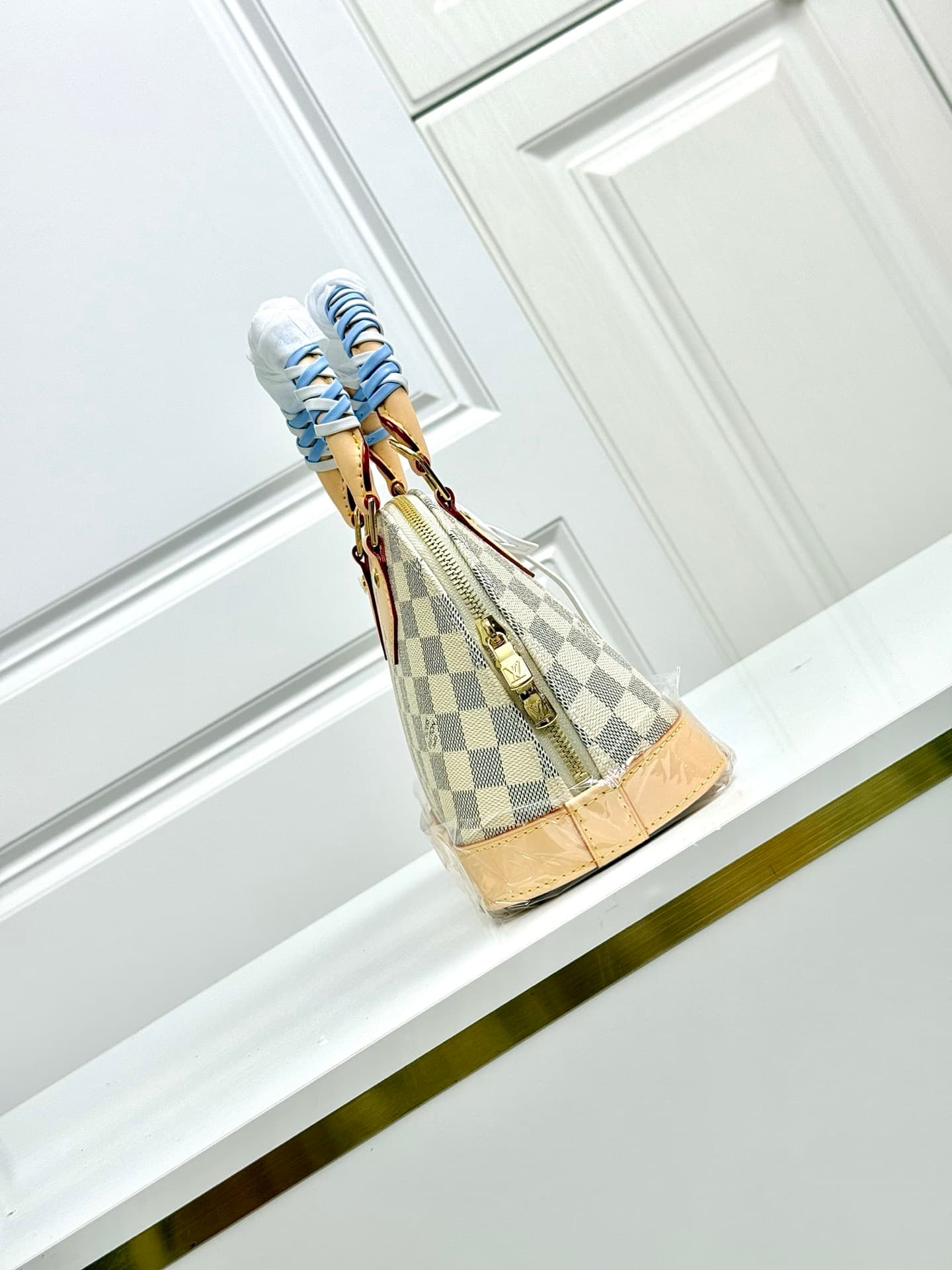 Louis Vuitton Alma BB Damier Azur/Bleu Olympe Coated canvas N40902 High