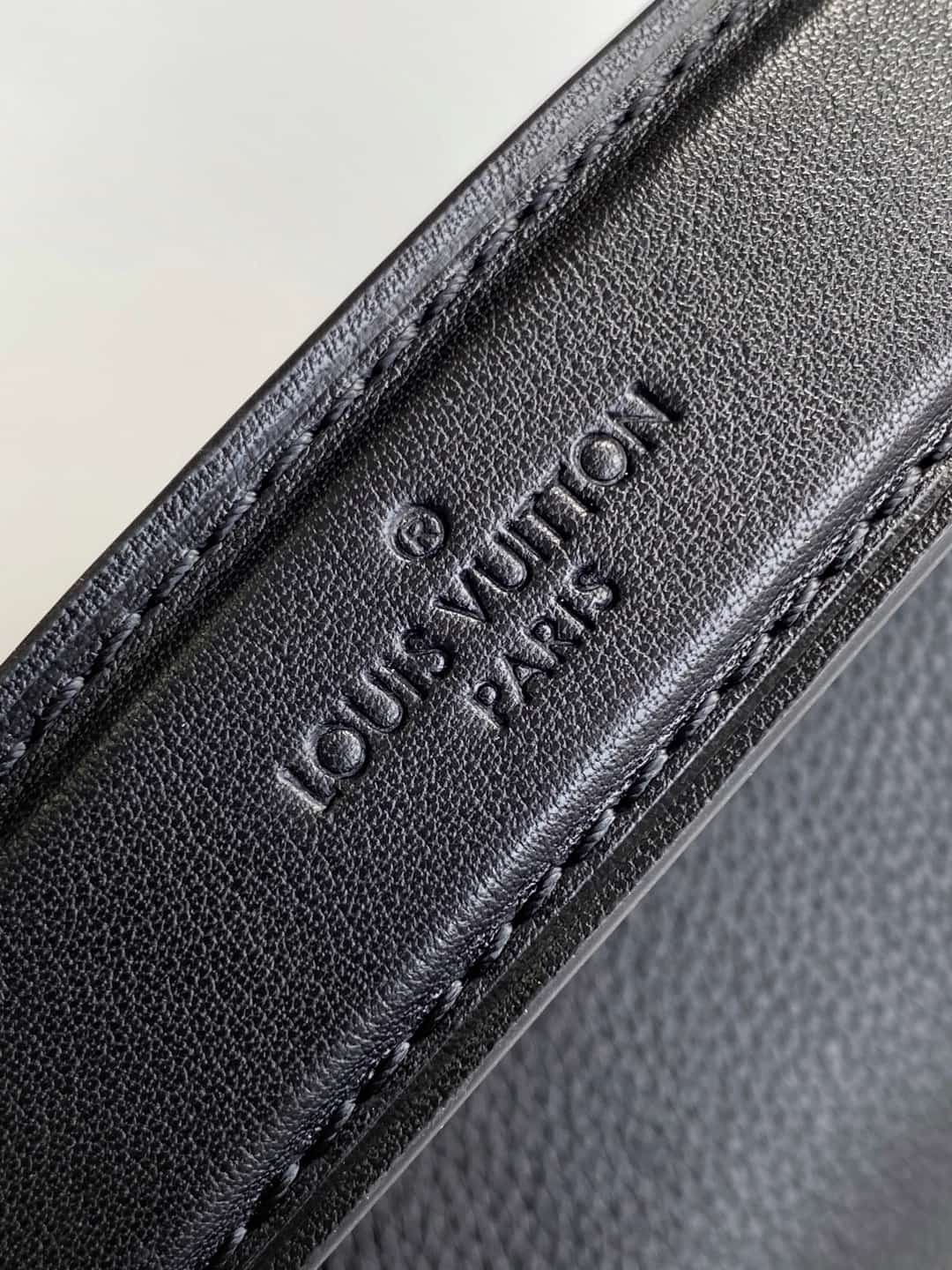 Louis Vuitton Side Trunk PM Black Grained calf leather M23817 High