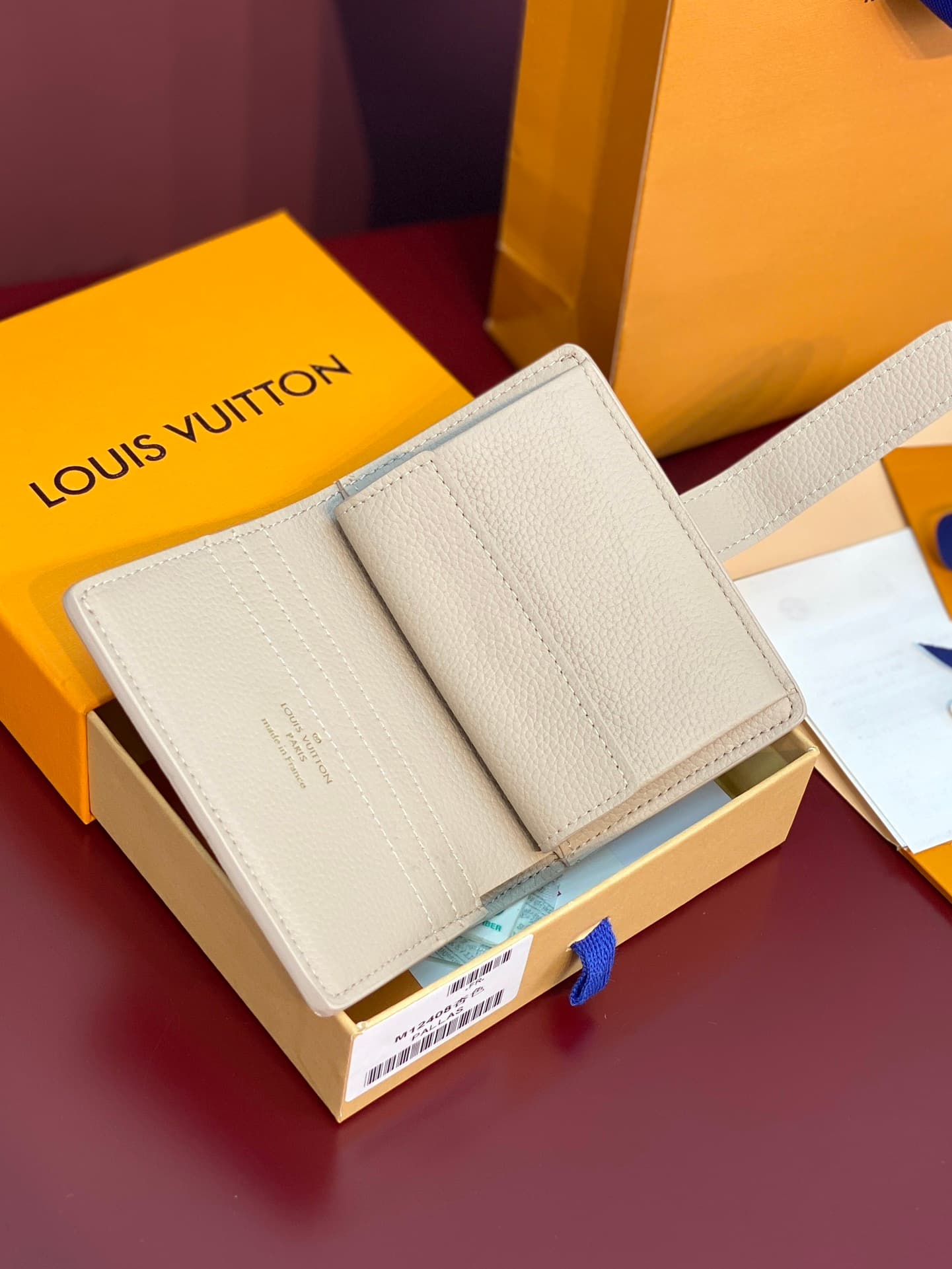 Louis Vuitton Low Key Compact Wallet Beige Smooth calfskin M12408 High