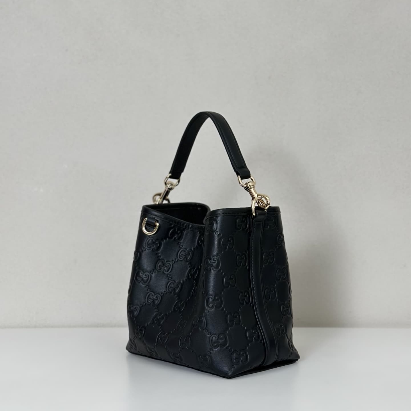 Gucci GG Emblem small bucket bag 815118 High