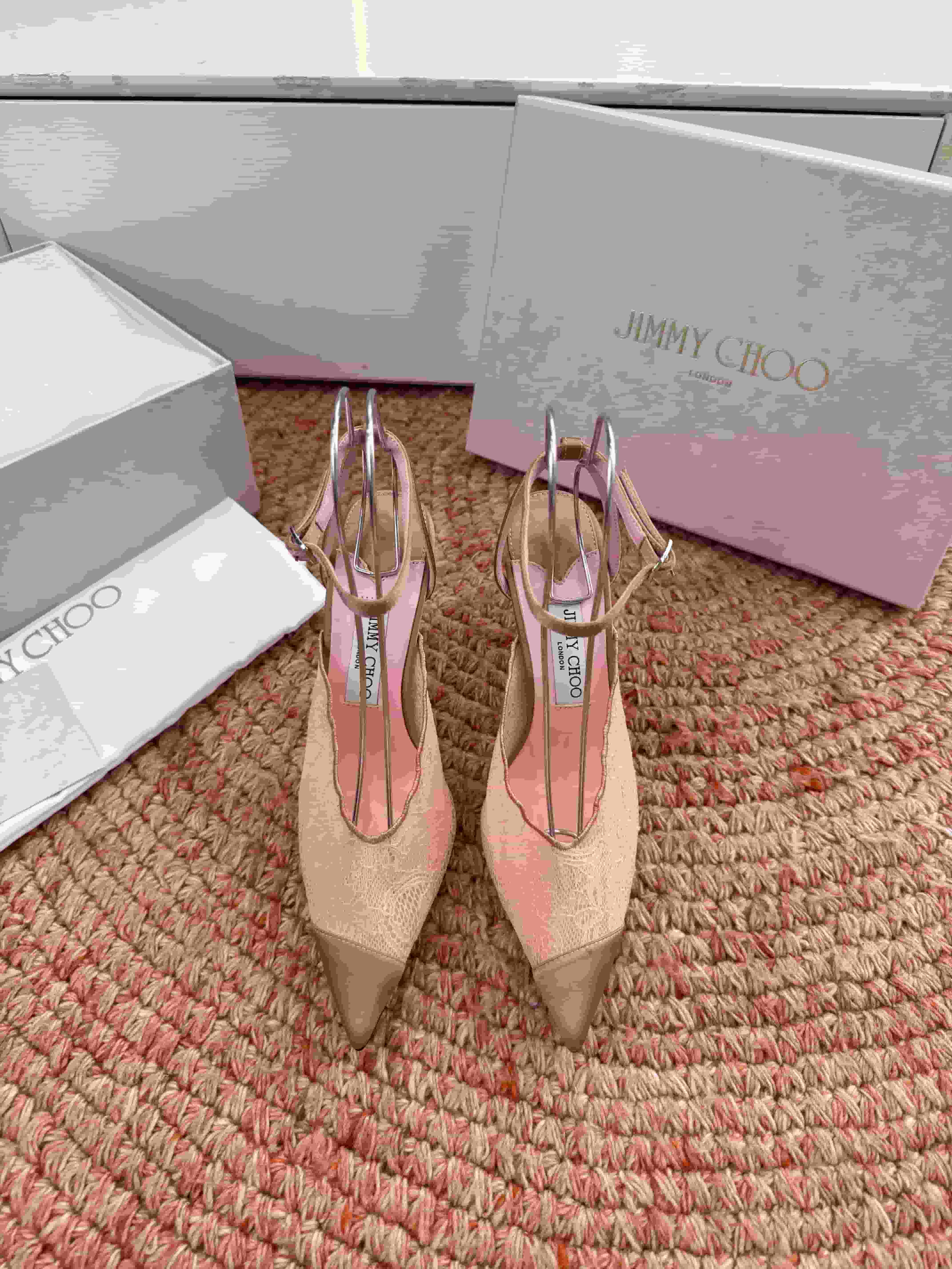 Jimmy Choo Amita Lace Slingback Pumps